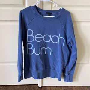 Jcrew beach bum crew neck sweatshirt